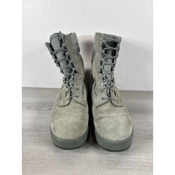 McRae Footwear Sage Green Suede Gore-Tex Military Combat Boots Mens 9R Vibram main image 5